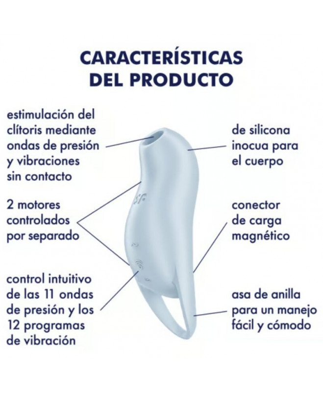 SATISIFYER - POCKET PRO 1 CLITORIS STIMULIATORIUS ŠVIESI MĖLYNAS 4