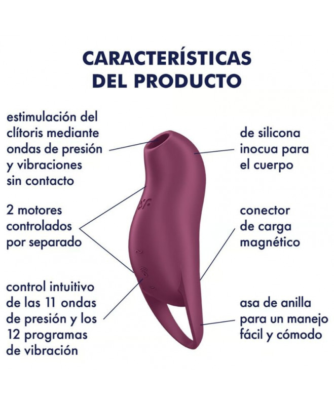 SATISIFYER - POCKET PRO 1 CLITORIS STIMULIATORIUS GRANATAS 4