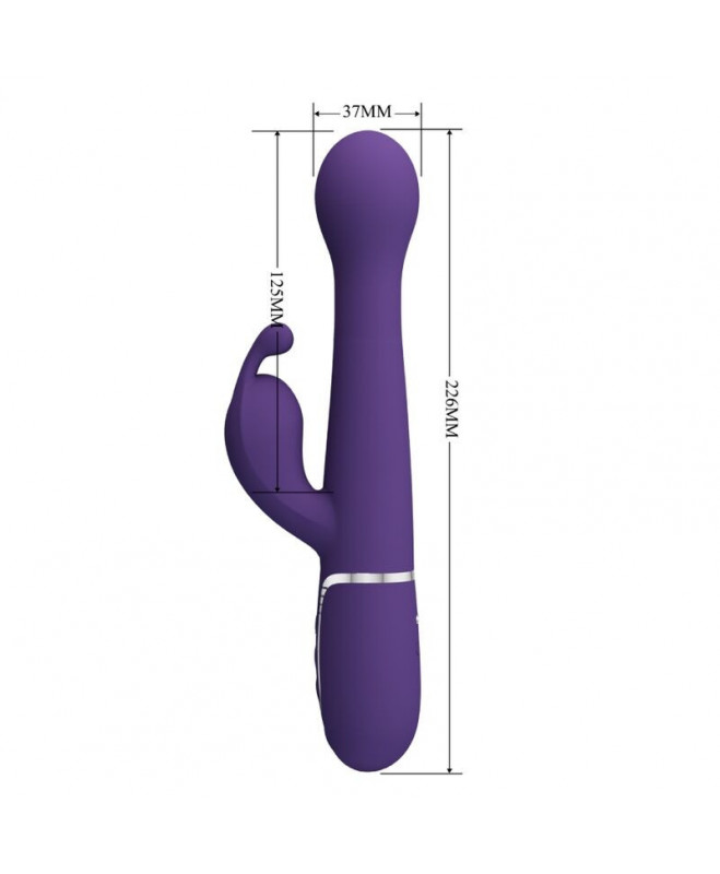 PRETTY LOVE – DEJON RABBIT VIBRATOR 3 IN 1 DAUGIAFUNKCIJA PURPLE 8