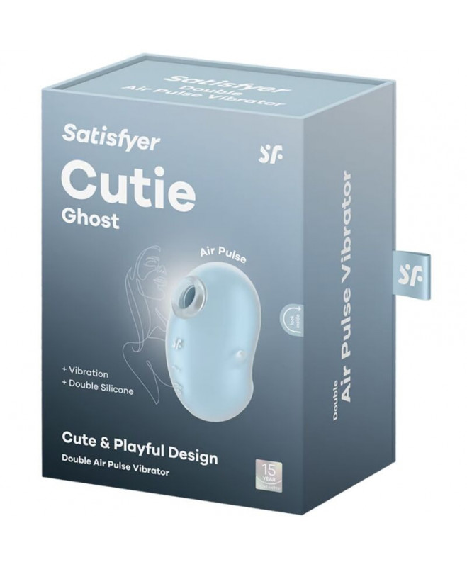 SATISSFYER – CUTIE GHOST LAY-ON VIBRATORIUS ŠVIESI MĖLYNAS 5