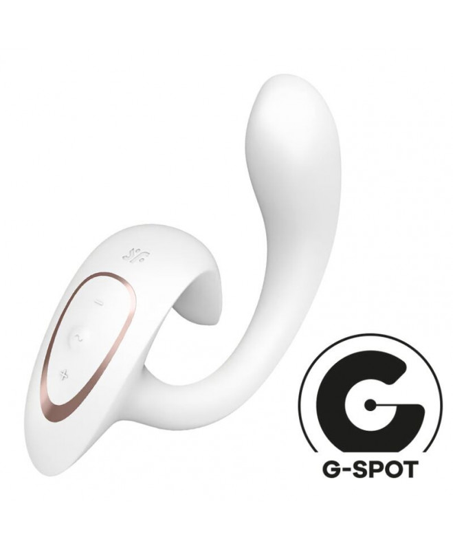 SATISFYER - G FOR GODDESS 1 TRIUŠIS VIBRATORIUS BALTAS