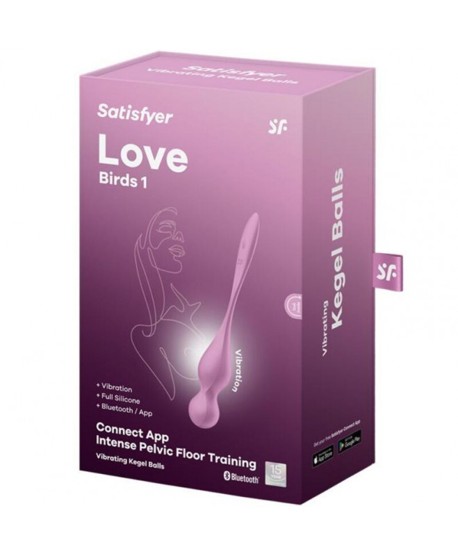 PATINKANTIS - LOVE BIRDS VIBRATING KEGEL BALLS PINK 6