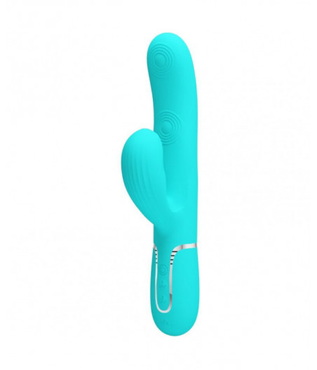 PRETTY LOVE - PERLITA MULTIFUNCTION 3 IN 1 G-SPOT VIBRATOR AQUA GREEN