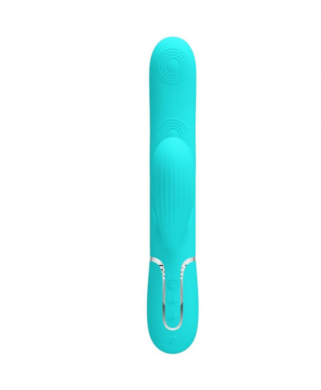 PRETTY LOVE – PERLITA MULTIFUNCTION 3 viename G-TAŠKO VIBRATORIAUS AQUA GREEN 2