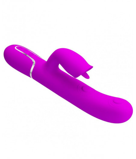 PRETTY LOVE - RABBIT VIBRATOR WITH LICKING FUCHSIA