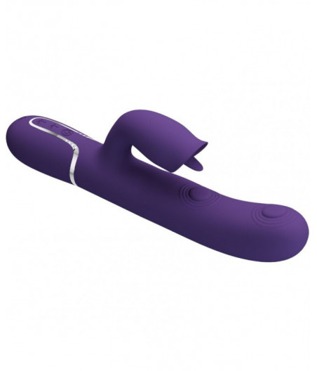 PRETTY LOVE - RABBIT VIBRATOR WITH LICKING PURPLE