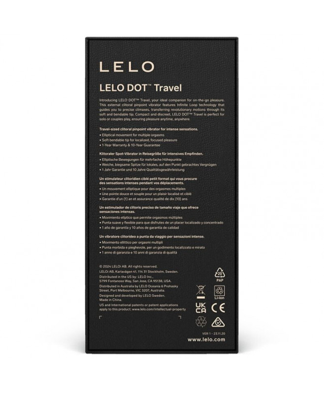 LELO - DOT TRAVEL CLITORIS STIMULIATORIUS ROŽINIS 3